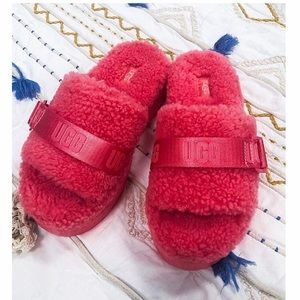 UGG Slides Fluffy Slippers